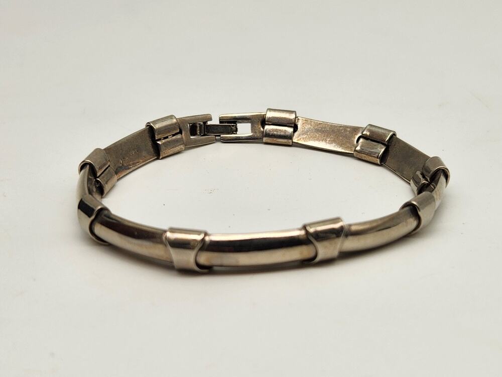 Taxco 925 Sterling Silver Link Bracelet 7.5" 24 Grams